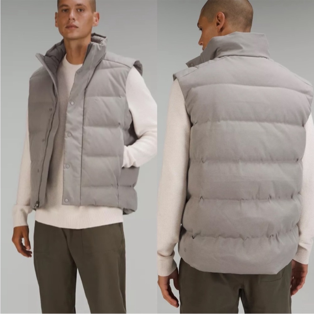 Men’s Lululemon Canvas Wunderpuff Vest Gray